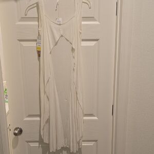 Asymmetrical White Dress